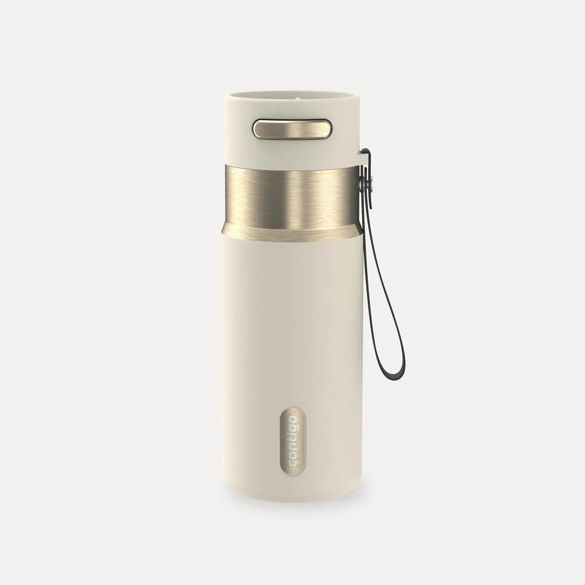Contigo AutoSeal 24 oz Stainless Steel Vacuum-Insulated Water Bottle with Leakproof Push-Button Spout & Lock, Carry Strap, BPA-Free & Lead-Free, Dishwasher Safe