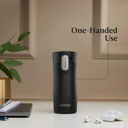 Contigo AUTOSEAL West Loop Vacuum-Insulated Stainless Steel Travel Mug with Easy-Clean Lid 24 oz Crystal Agave