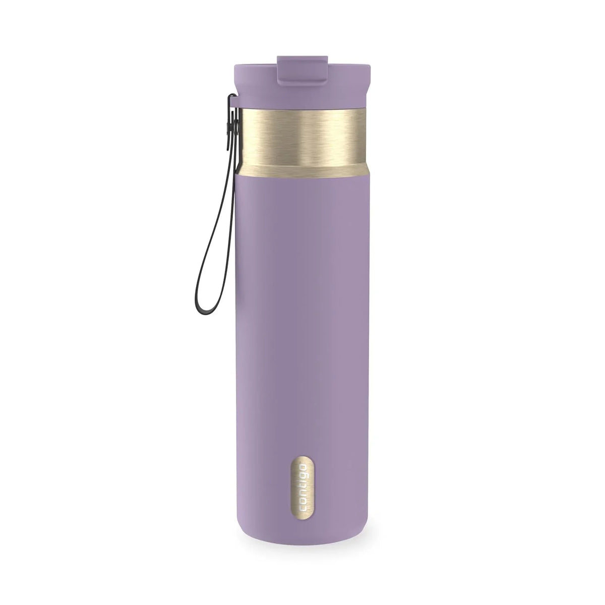 Contigo DualSip 24 oz Stainless Steel Vacuum-Insulated Water Bottle with Carry Strap & 2-in-1 Leakproof Lid (Straw or Spout), BPA-Free & Lead-Free, Dishwasher Safe