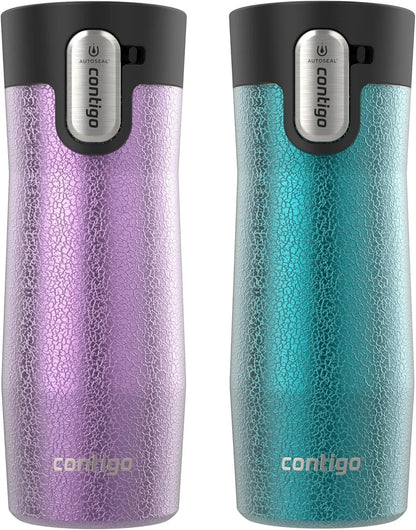 Contigo AUTOSEAL West Loop Vacuum-Insulated Stainless Steel Travel Mug with Easy-Clean Lid 24 oz Crystal Agave