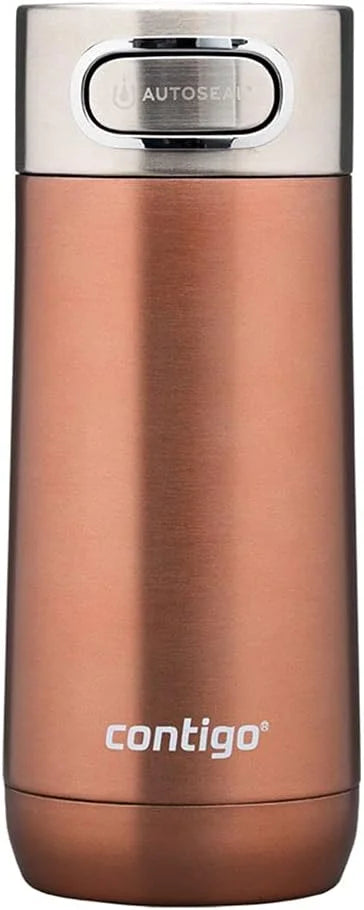 Contigo Luxe Autoseal 360 ml Stainless Steel Thermal Mug, Vacuum Flask, Leakproof Tumbler, Dishwasher Safe, Coffee Mug with BPA Free Easy-Clean Lid, Cornflower