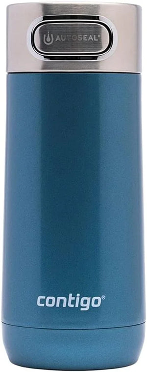Contigo Luxe Autoseal 360 ml Stainless Steel Thermal Mug, Vacuum Flask, Leakproof Tumbler, Dishwasher Safe, Coffee Mug with BPA Free Easy-Clean Lid, Cornflower