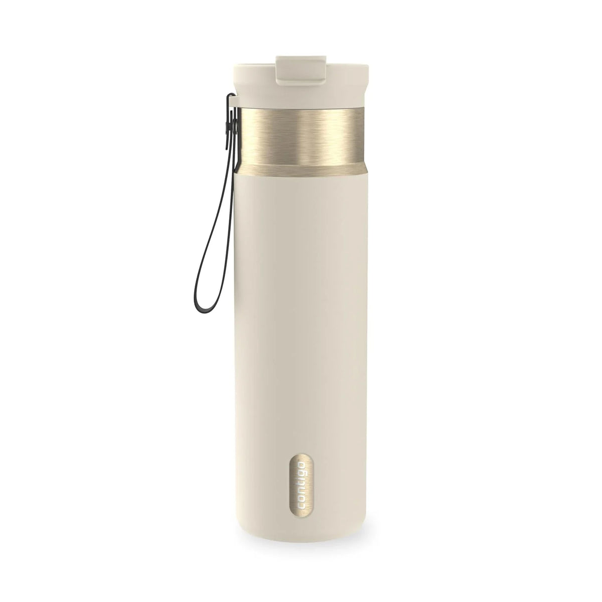 Contigo DualSip 24 oz Stainless Steel Vacuum-Insulated Water Bottle with Carry Strap & 2-in-1 Leakproof Lid (Straw or Spout), BPA-Free & Lead-Free, Dishwasher Safe