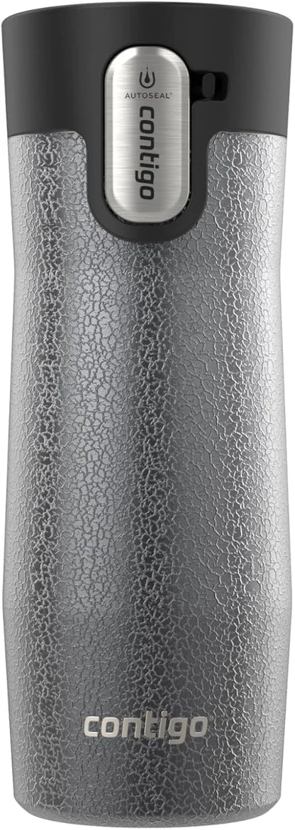 Contigo AUTOSEAL West Loop Vacuum-Insulated Stainless Steel Travel Mug with Easy-Clean Lid 24 oz Crystal Agave