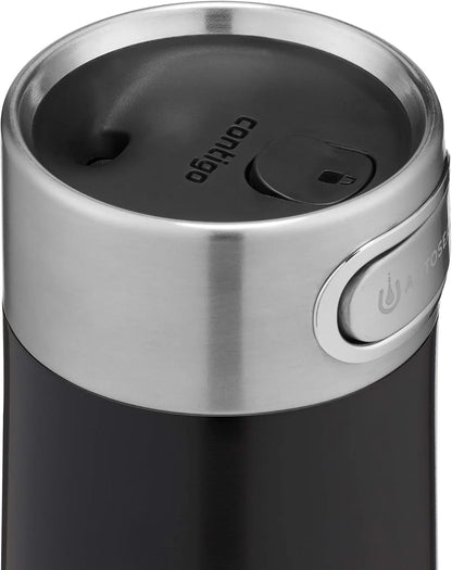 Luxe Autoseal Travel Mug, Stainless Steel Thermal Mug, Vacuum Flask, Leakproof Tumbler, Dishwasher Safe, Coffee Mug with BPA Free Easy-Clean Lid, 360 ml