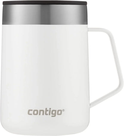 Contigo Stainless Steel Insulated Coffee Mug with Handle, Keeps Drinks Hot for Up to 5 Hours, 410 ml